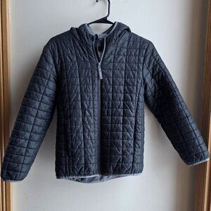 Cat & Jack Black Quilted Lightweight Puffer Jacket Size Large